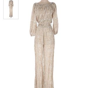 Novella Royale Beige Jumpsuit size M